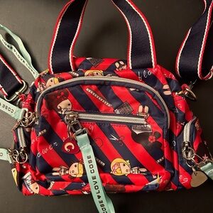 NWOT Red and Navy harajuku lovers crossbody bag